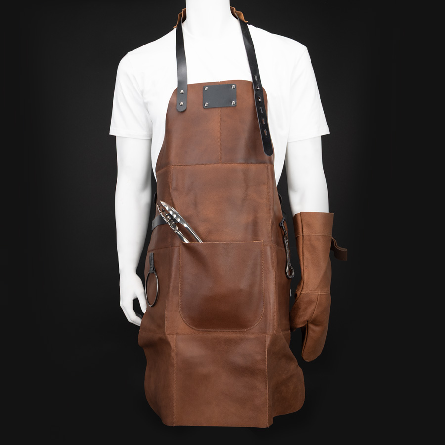 Set Asador de Gamuza de Búfalo