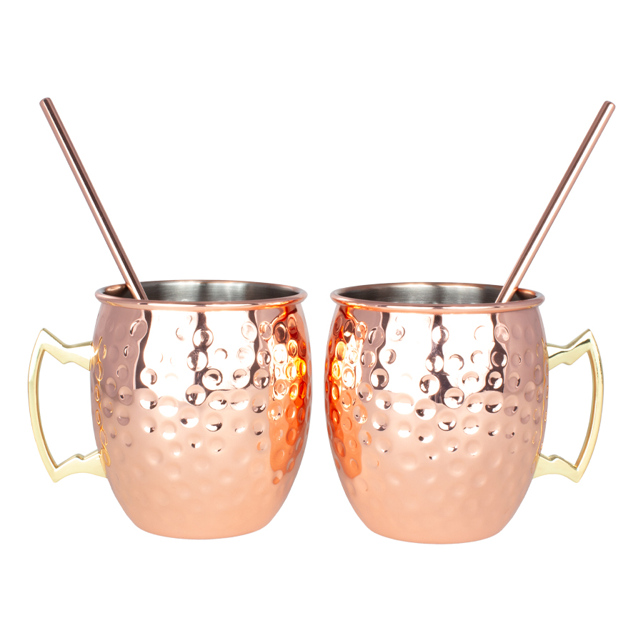 Set «Moscow Mule» encobrizado 500cc. c/u