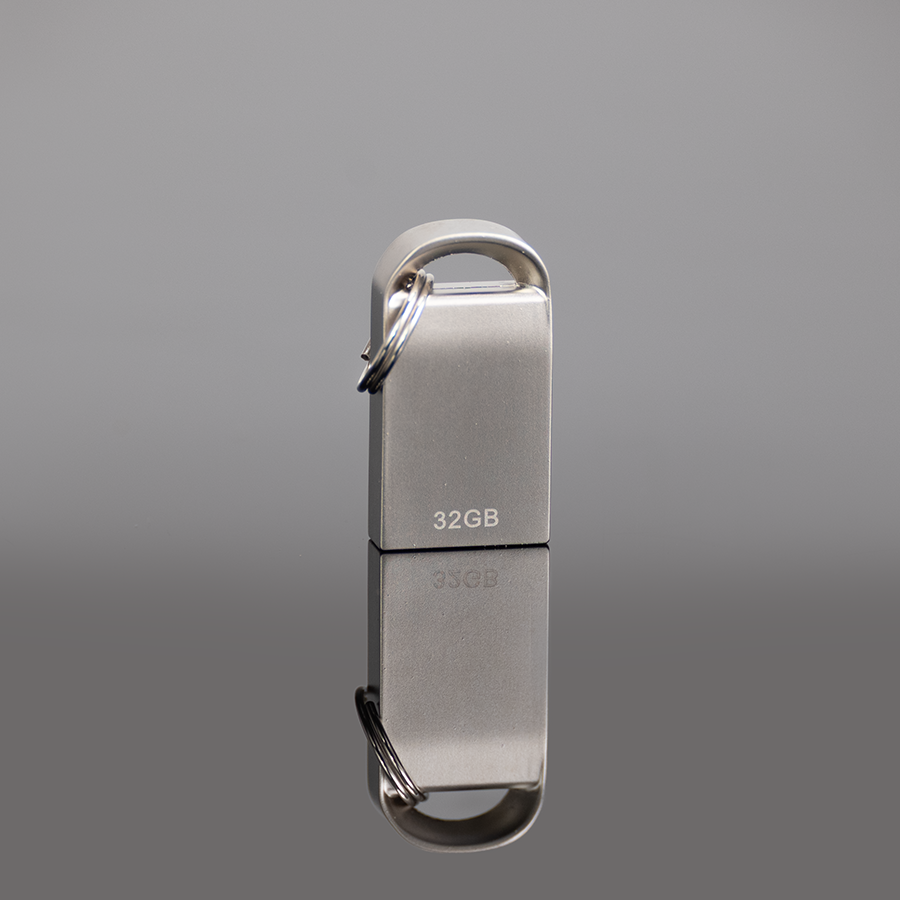 USB 2.0 Mini-Pendrive «Lock» de Acero inoxidable 32GB
