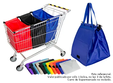 Bolsa Reutilizable Super-Cart - 37 x 48 x 26 cm - E42